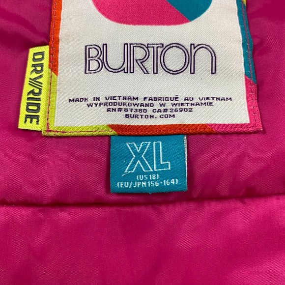 Burton Twist Bomber Jacket Girls XL US 18 Ski Snowboard Plaids - Picture 8 of 12